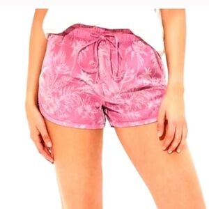 American Eagle Outfitters Pink Tropical Athletic Shorts